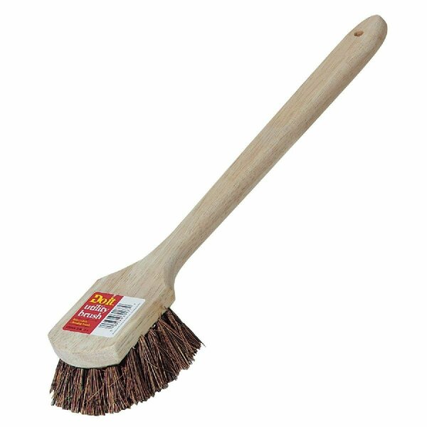 All-Source 19-3/4 In. x 3 In. Palmyra Bristle Fiber Wood Scrub Brush 89637